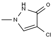 3H-Pyrazol-3-one, 4-chloro-1,2-dihydro-1-methyl- Structure