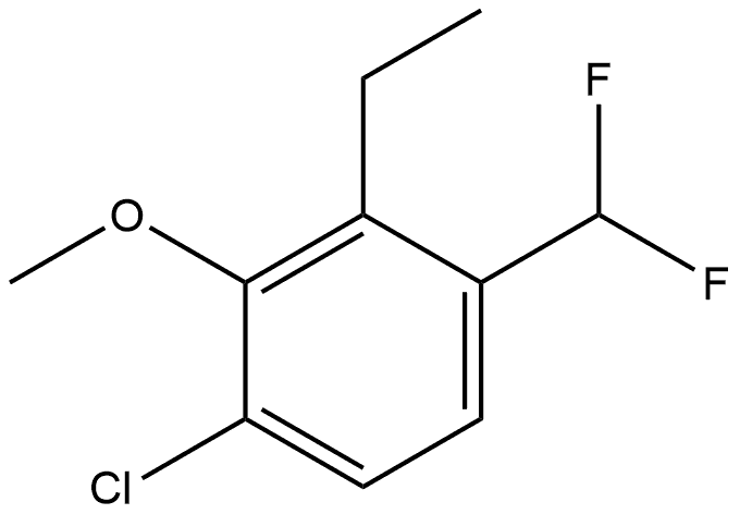 1-Chloro-4-(difluoromethyl)-3-ethyl-2-methoxybenzene Structure