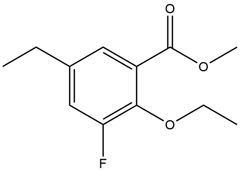 Methyl 2-ethoxy-5-ethyl-3-fluorobenzoate Structure