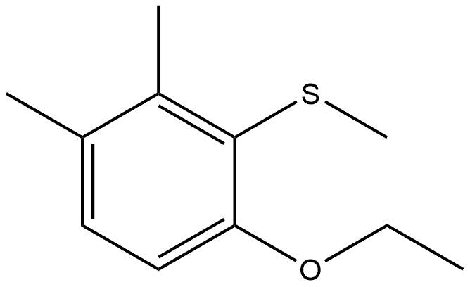 1-Ethoxy-3,4-dimethyl-2-(methylthio)benzene Structure