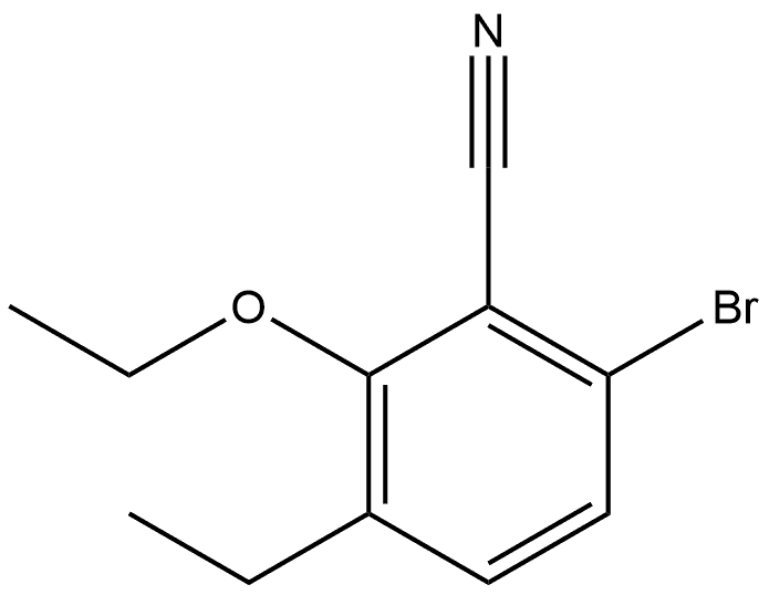 6-Bromo-2-ethoxy-3-ethylbenzonitrile Structure