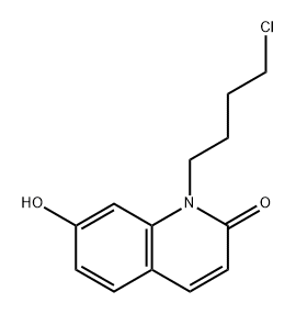 2(1H)-Quinolinone, 1-(4-chlorobutyl)-7-hydroxy- Structure