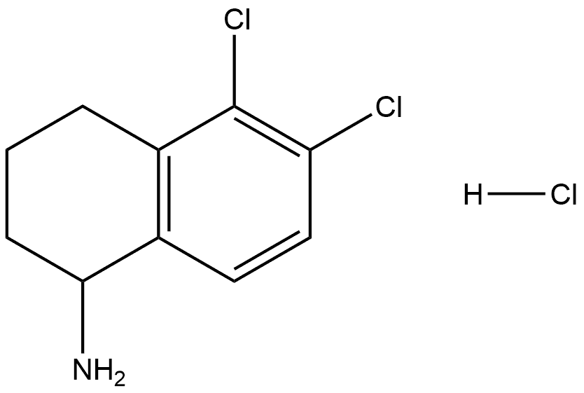 5,6-Dichloro-1,2,3,4-tetrahydro-1-naphthalenamine hydrochloride Structure