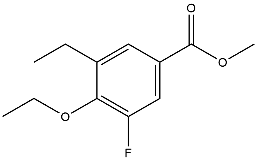 Methyl 4-ethoxy-3-ethyl-5-fluorobenzoate Structure