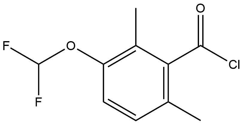 3-(Difluoromethoxy)-2,6-dimethylbenzoyl chloride Structure