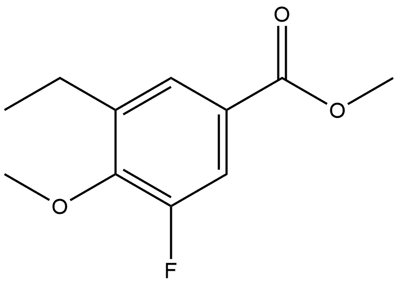 Methyl 3-ethyl-5-fluoro-4-methoxybenzoate Structure