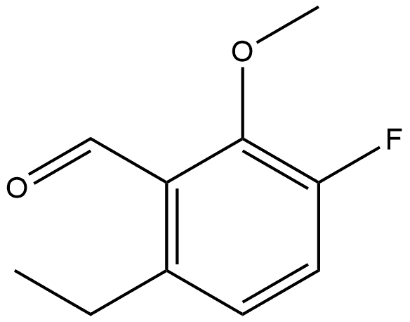 6-Ethyl-3-fluoro-2-methoxybenzaldehyde Structure