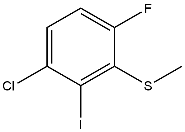 1-Chloro-4-fluoro-2-iodo-3-(methylthio)benzene Structure