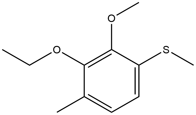 2-Ethoxy-3-methoxy-1-methyl-4-(methylthio)benzene Structure