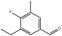 Benzaldehyde, 3-ethyl-4-fluoro-5-methyl- Structure