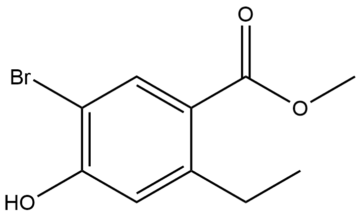 methyl 5-bromo-2-ethyl-4-hydroxybenzoate Structure