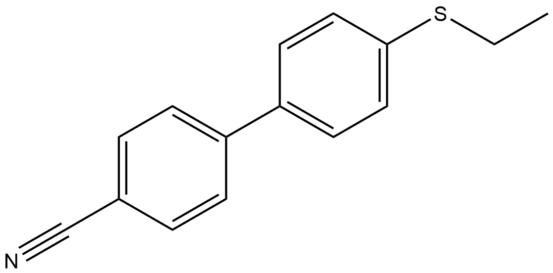 4'-(Ethylthio)[1,1'-biphenyl]-4-carbonitrile Structure