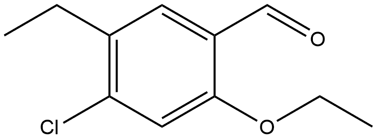 4-Chloro-2-ethoxy-5-ethylbenzaldehyde Structure