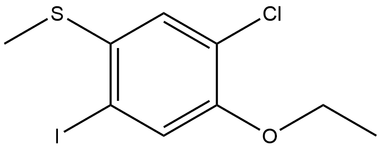 1-Chloro-2-ethoxy-4-iodo-5-(methylthio)benzene Structure