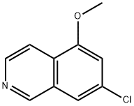 Isoquinoline, 7-chloro-5-methoxy- 구조식 이미지