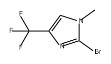1H-Imidazole, 2-bromo-1-methyl-4-(trifluoromethyl)- 구조식 이미지