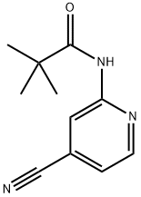 Propanamide, N-(4-cyano-2-pyridinyl)-2,2-dimethyl- 구조식 이미지