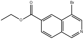 6-Isoquinolinecarboxylic acid, 4-bromo-, ethyl ester 구조식 이미지