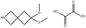 2-Azaspiro[3.3]heptane, 6,6-dimethoxy-, ethanedioate (1:1) 구조식 이미지