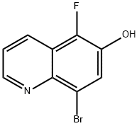 6-Quinolinol, 8-bromo-5-fluoro- Structure