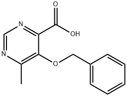 5-(benzyloxy)-6-methylpyrimidine-4-carboxylic acid Structure