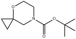 4-Oxa-7-azaspiro[2.5]octane-7-carboxylic acid, 1,1-dimethylethyl ester 구조식 이미지