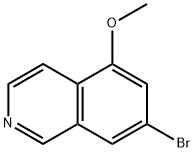 Isoquinoline, 7-bromo-5-methoxy- Structure