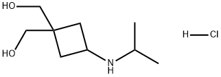 1,1-Cyclobutanedimethanol, 3-[(1-methylethyl)amino]-, hydrochloride (1:1) Structure