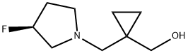 Cyclopropanemethanol, 1-[[(3S)-3-fluoro-1-pyrrolidinyl]methyl]- Structure