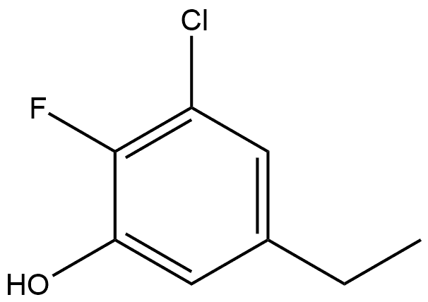 3-Chloro-5-ethyl-2-fluorophenol Structure