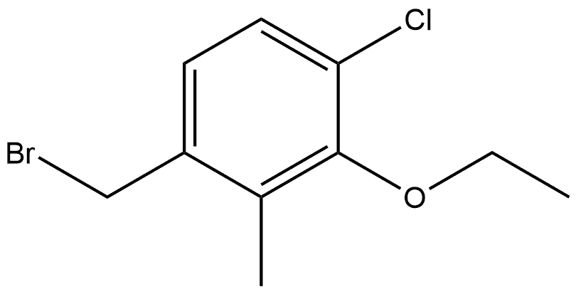 1-(Bromomethyl)-4-chloro-3-ethoxy-2-methylbenzene Structure