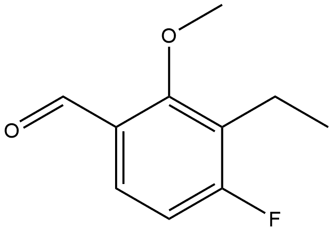 3-Ethyl-4-fluoro-2-methoxybenzaldehyde Structure