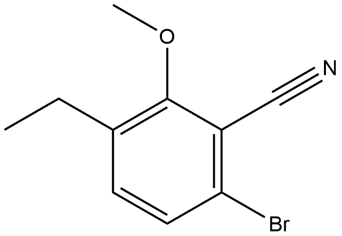 6-Bromo-3-ethyl-2-methoxybenzonitrile Structure