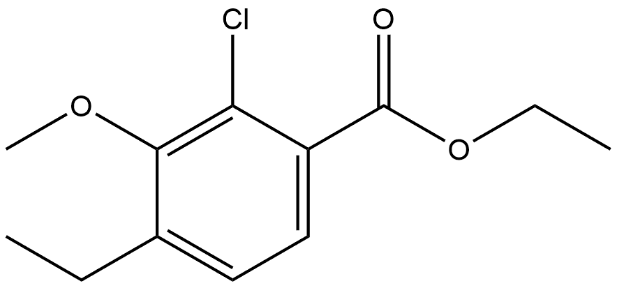 Ethyl 2-chloro-4-ethyl-3-methoxybenzoate Structure