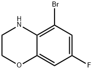 2H-1,4-Benzoxazine, 5-bromo-7-fluoro-3,4-dihydro- Structure