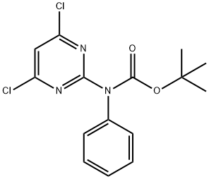 tert-butyl (4,6-dichloropyrimidin-2-yl)(phenyl)carbamate Structure