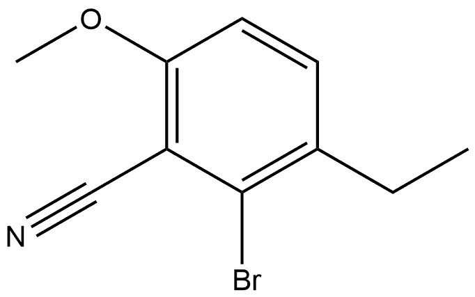2-Bromo-3-ethyl-6-methoxybenzonitrile Structure