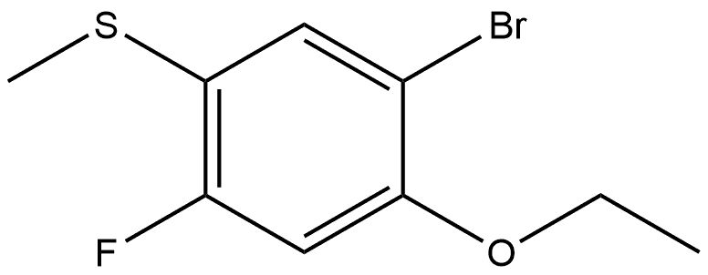 1-Bromo-2-ethoxy-4-fluoro-5-(methylthio)benzene Structure