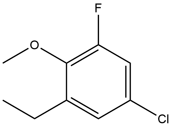 5-Chloro-1-ethyl-3-fluoro-2-methoxybenzene Structure