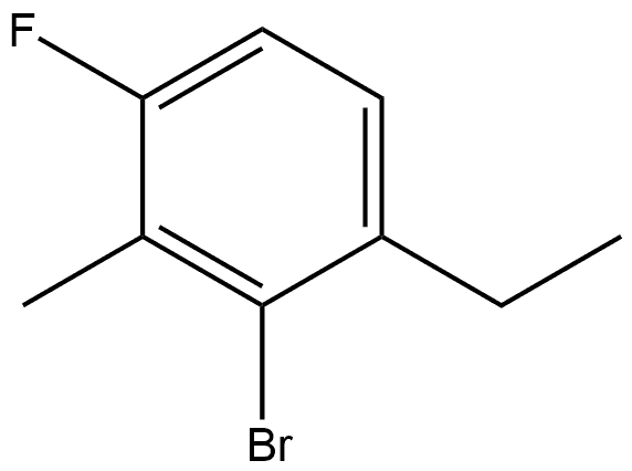 2-Bromo-1-ethyl-4-fluoro-3-methylbenzene Structure