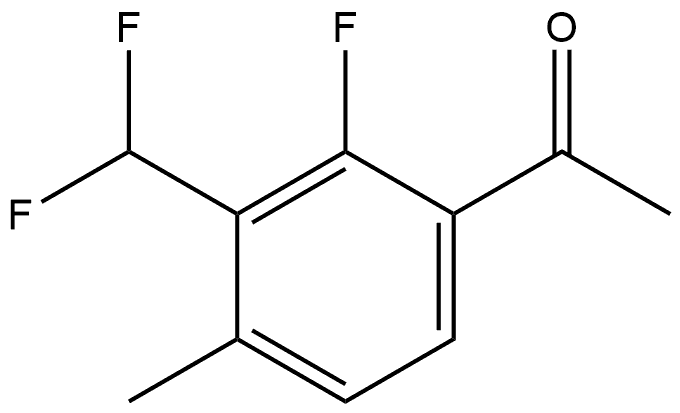 1-(3-(difluoromethyl)-2-fluoro-4-methylphenyl)ethanone Structure