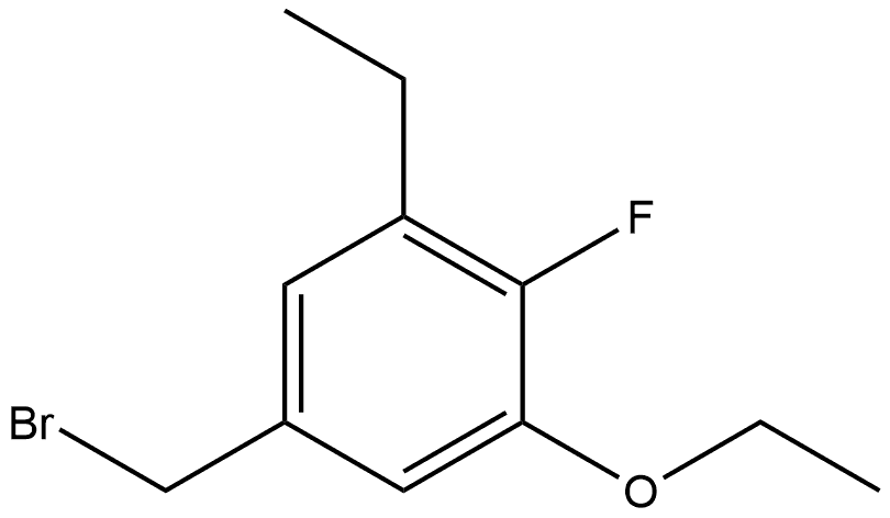 5-(Bromomethyl)-1-ethoxy-3-ethyl-2-fluorobenzene Structure