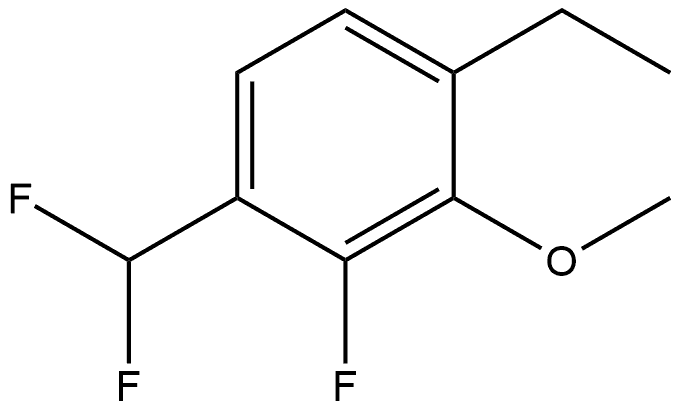 1-(Difluoromethyl)-4-ethyl-2-fluoro-3-methoxybenzene Structure