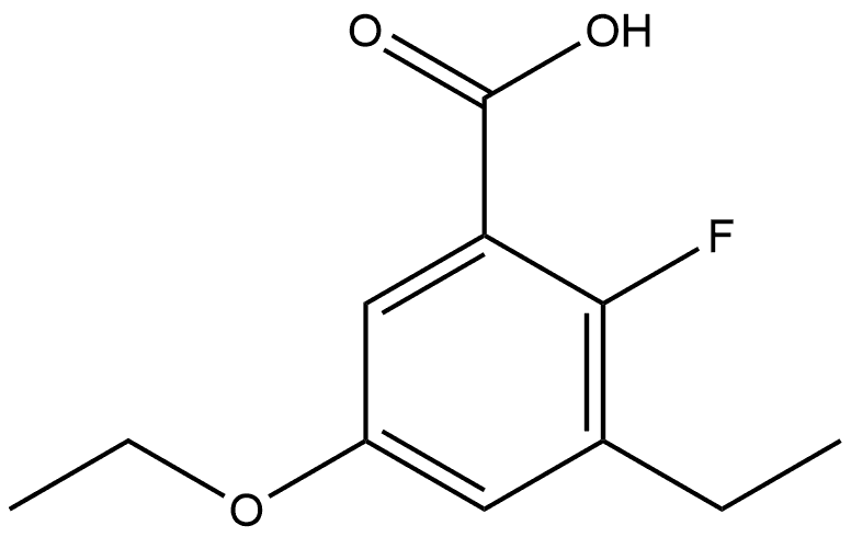 5-Ethoxy-3-ethyl-2-fluorobenzoic acid Structure