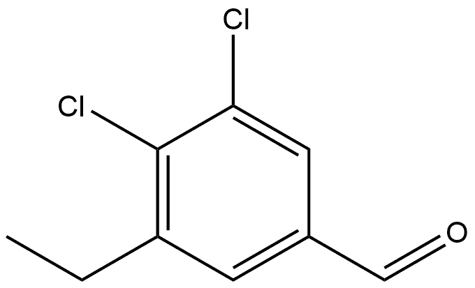 3,4-Dichloro-5-ethylbenzaldehyde 구조식 이미지