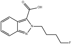 2-(4-Fluorobutyl)-2H-indazole-3-carboxylic acid Structure