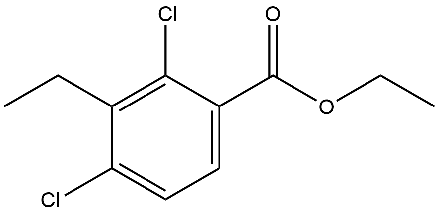 Ethyl 2,4-dichloro-3-ethylbenzoate Structure