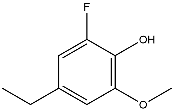 4-ethyl-2-fluoro-6-methoxyphenol Structure