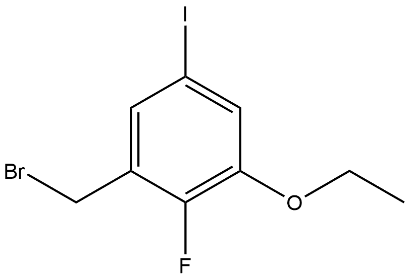 1-(Bromomethyl)-3-ethoxy-2-fluoro-5-iodobenzene Structure