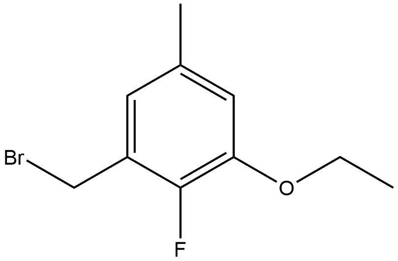 1-(Bromomethyl)-3-ethoxy-2-fluoro-5-methylbenzene Structure